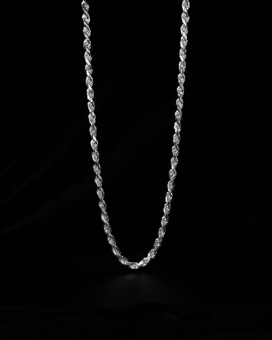 Diamond Cut Cordell Halsband 4mm - 925 silver