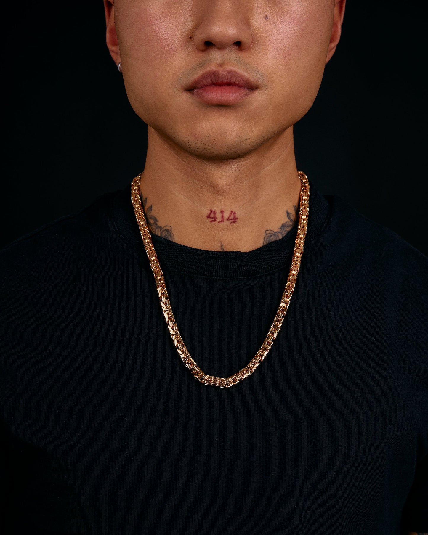 Byzantine Necklace 6mm - 18K Gold Plated