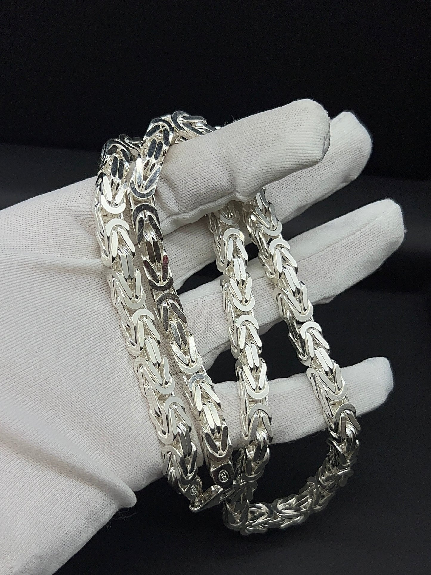 Kejsarlänk Halsband 8mm - 925 Silver - Kejsar