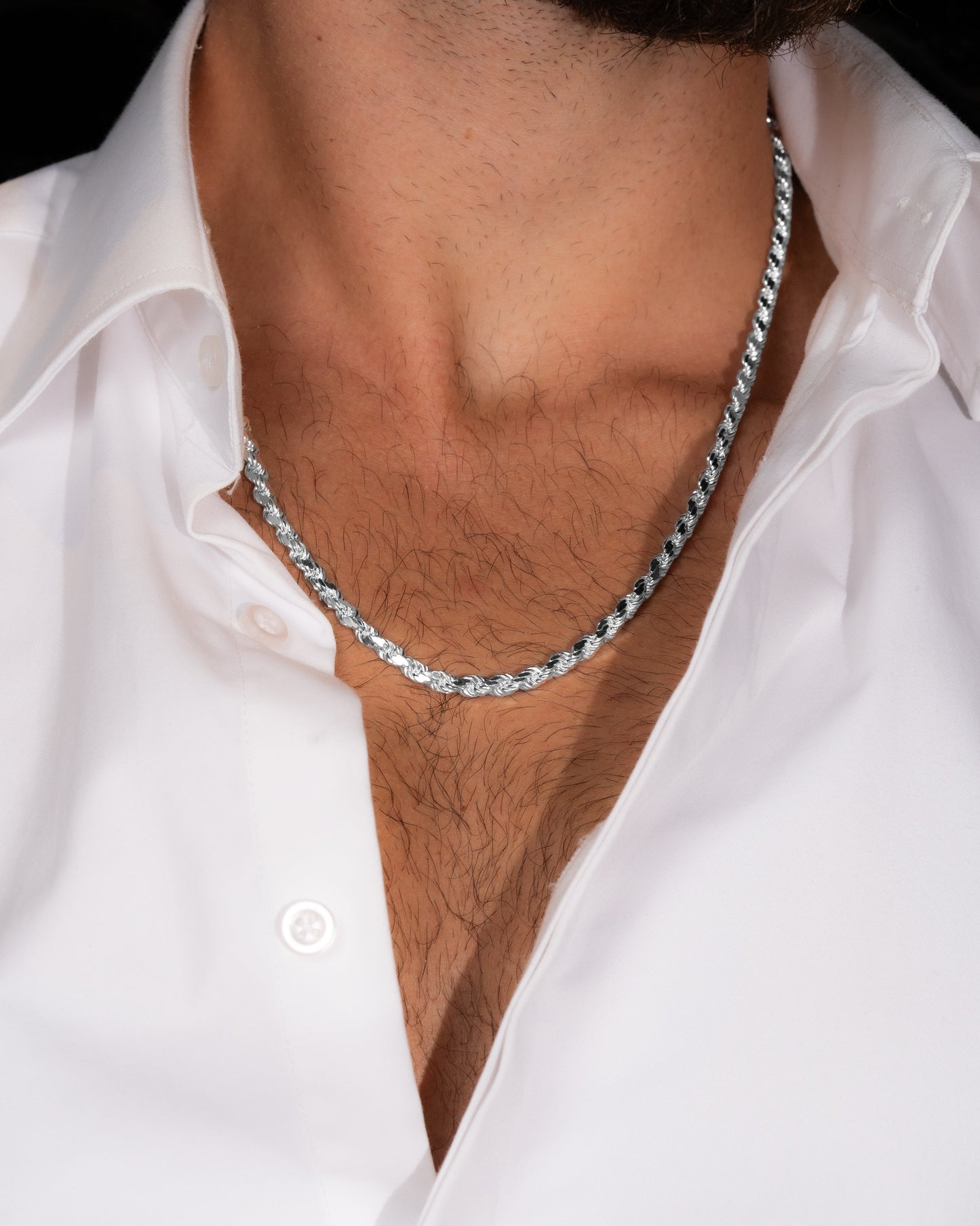 Diamond Cut Cordell Necklace 4mm - 925 silver