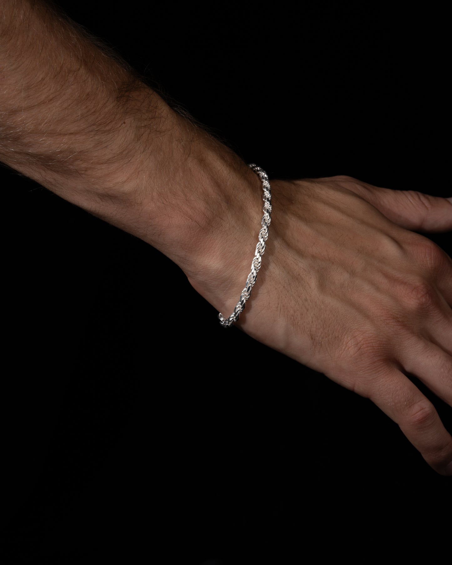 Diamond Cut Cordell Bracelet 4mm - 925 silver