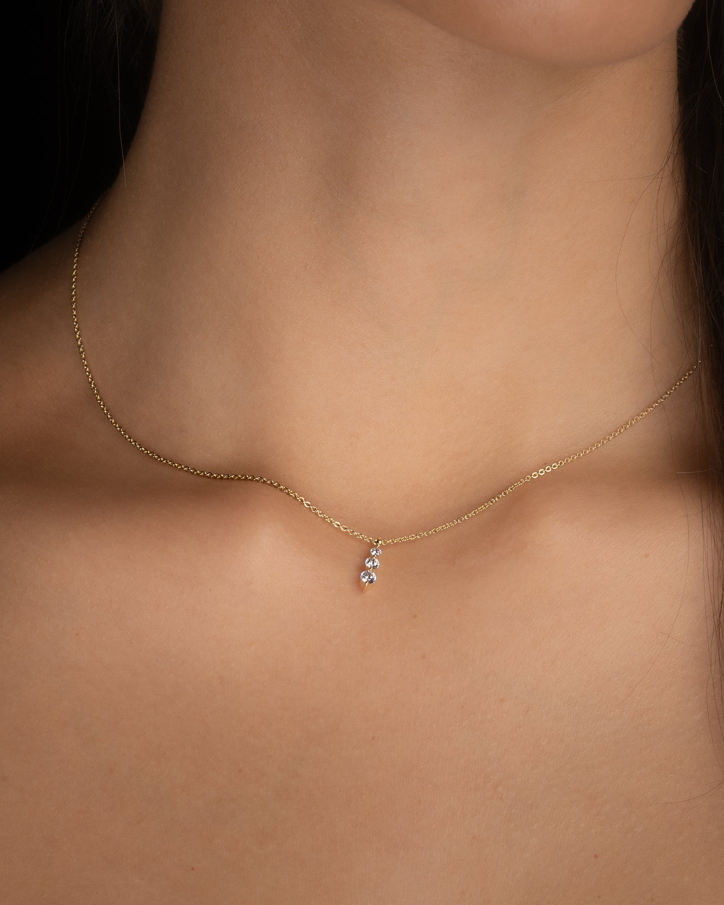 Teardrops Halsband - 18K Guld - Kejsar