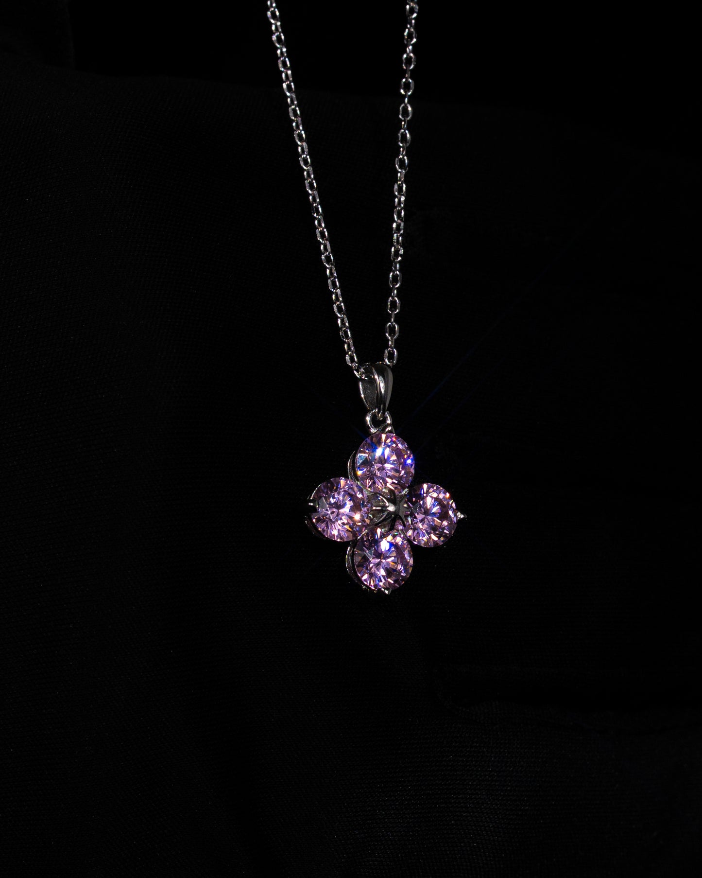 Diamond Flower Necklace