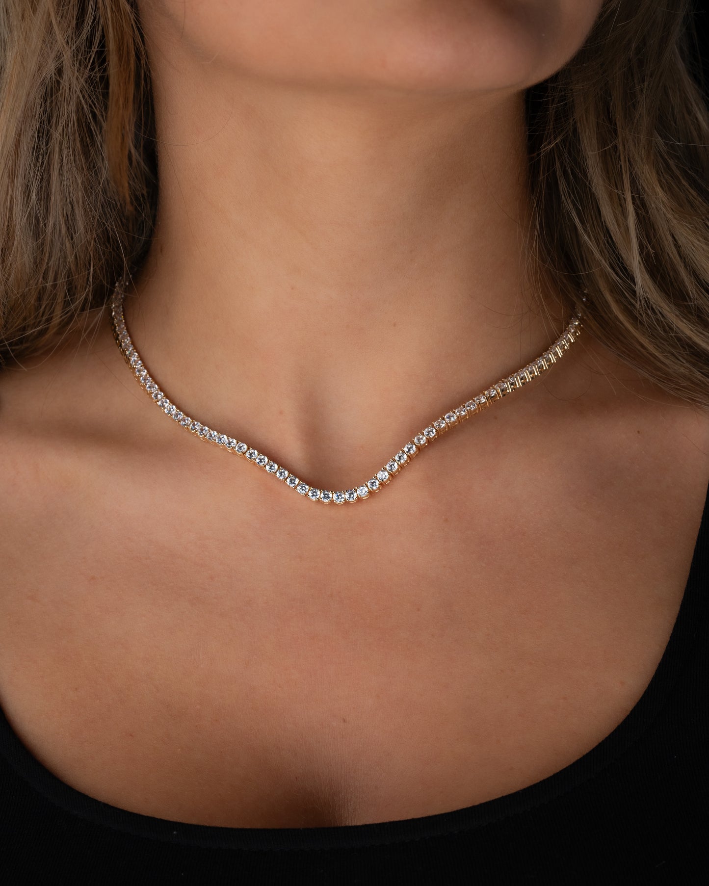 Tennis Halsband 3mm Lady