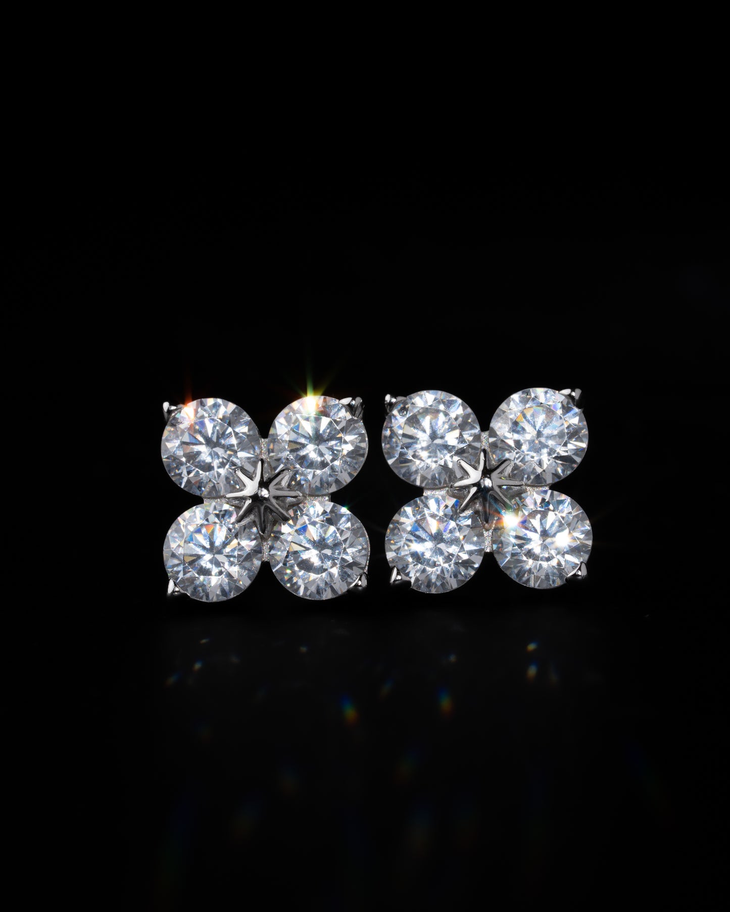 Four Stone Diamond Earrings - Kejsar