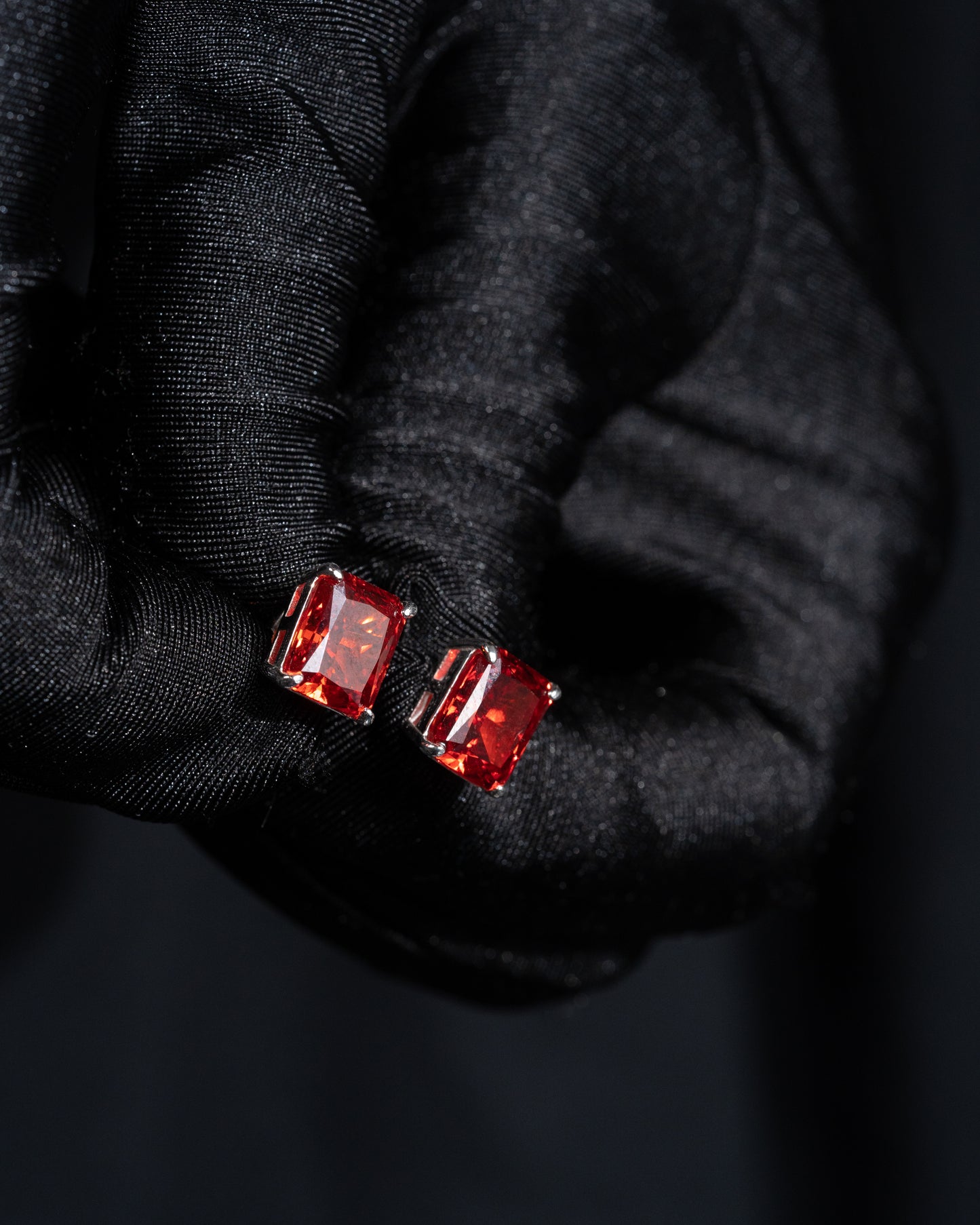 Ruby Glow Earrings - Kejsar
