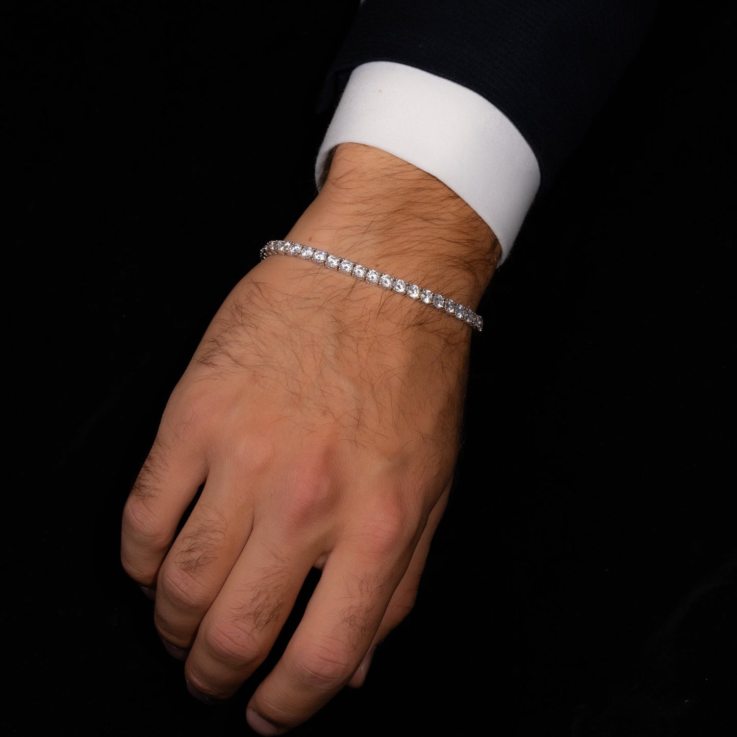 Tennis Armband 3mm Man