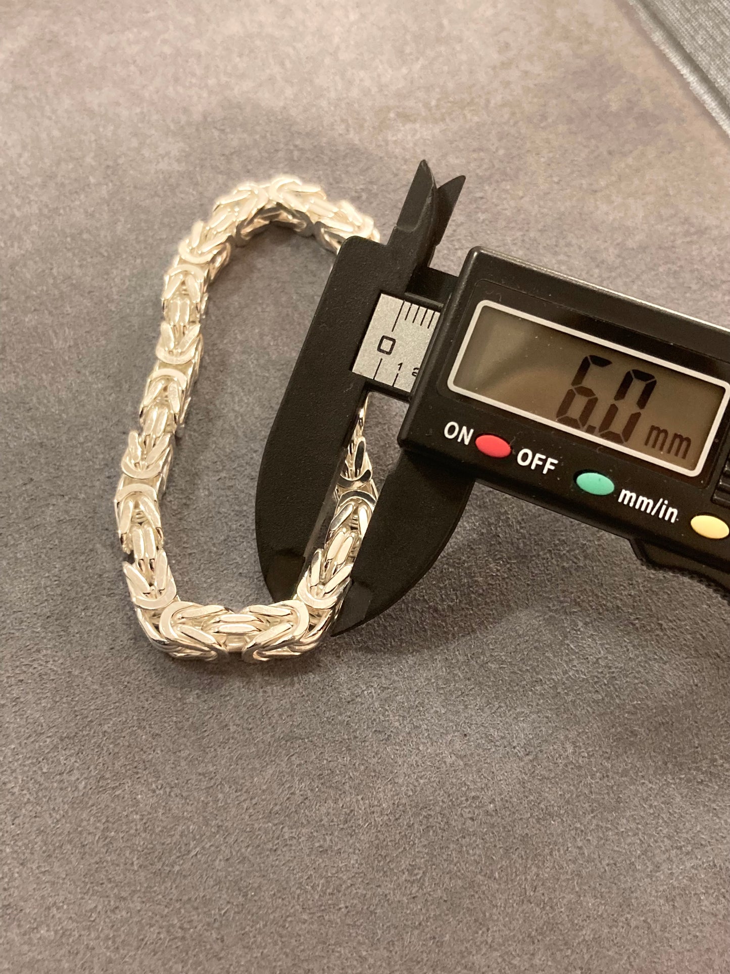 Kejsarlänk Armband 6mm - 925 Silver - Kejsar