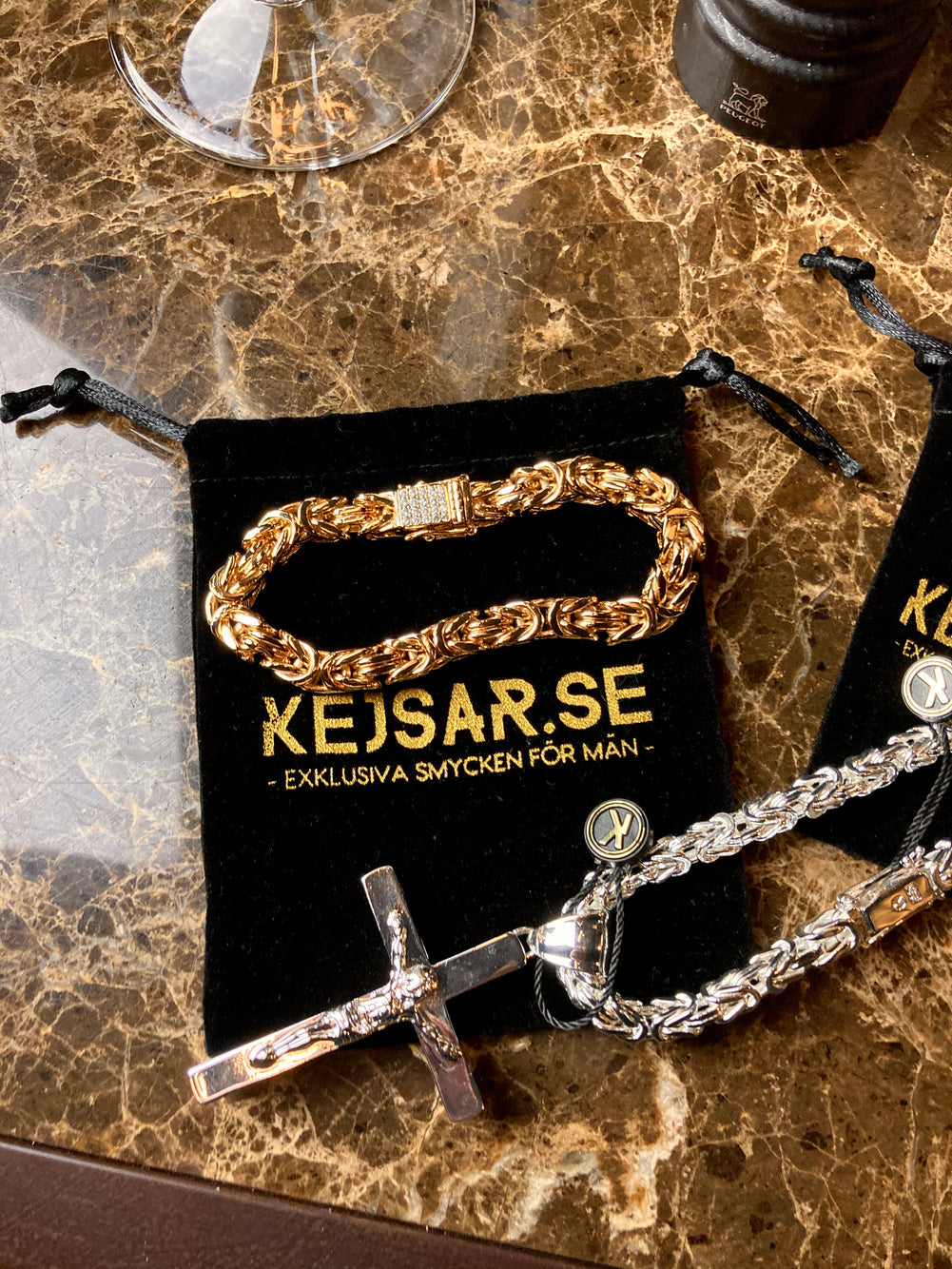 Kejsarlänk Halsband 6mm - 925 Silver - Kejsar