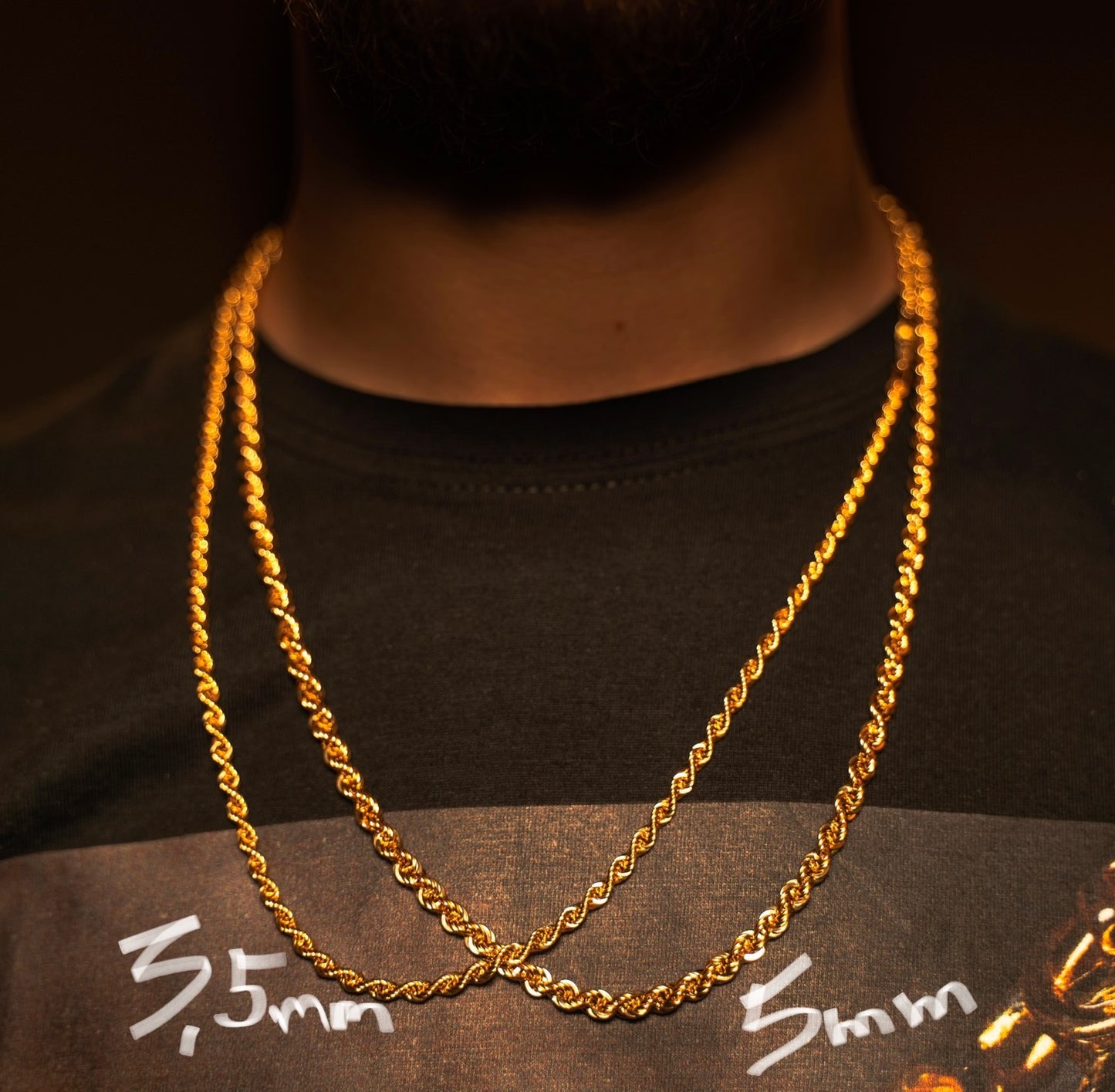 Cordell Halsband 5mm - 18K Guld - Kejsar