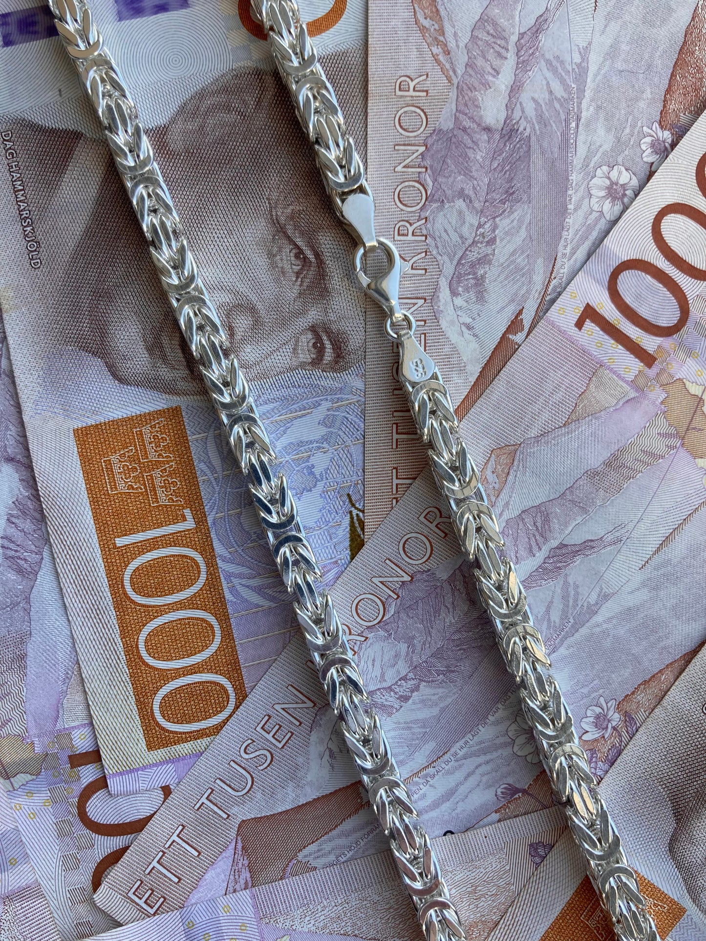 Kejsarlänk Halsband 6mm - 925 Silver - Kejsar