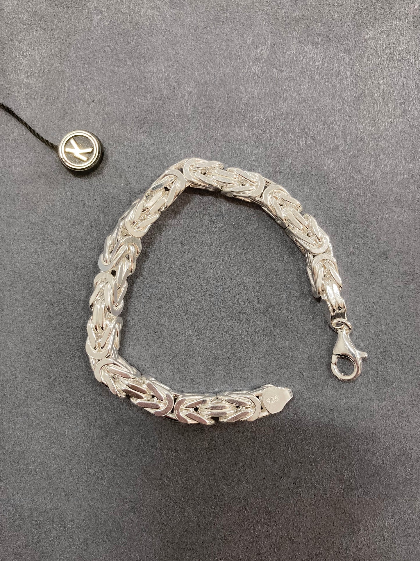Kejsarlänk Armband 8mm - 925 Silver - Kejsar