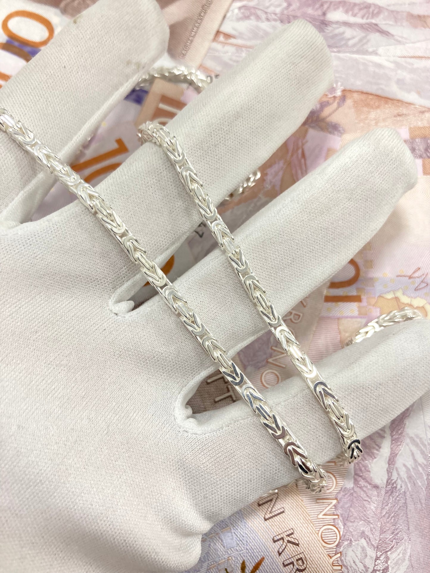 Kejsarlänk Halsband 3mm - 925 Silver - Kejsar