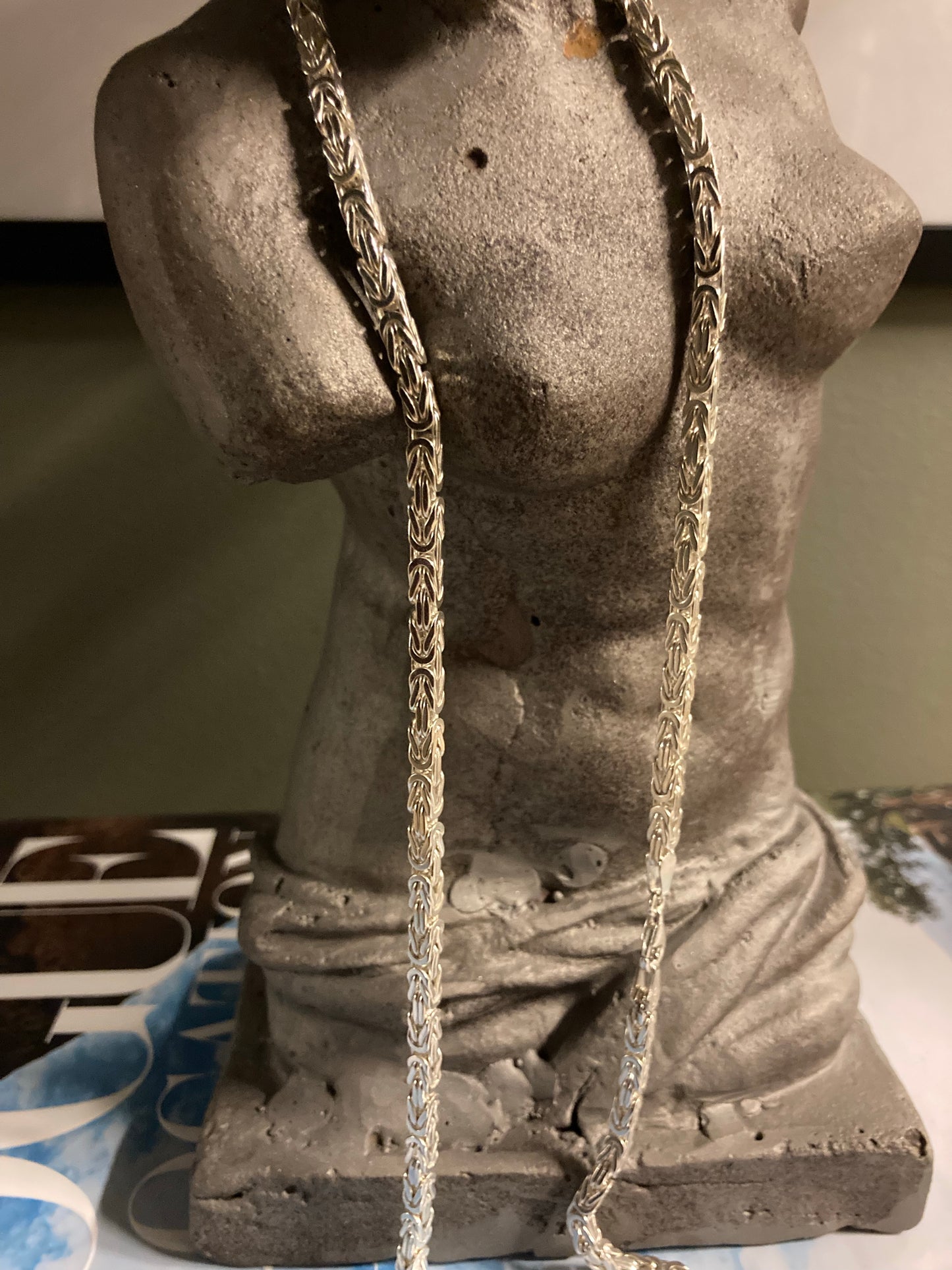 Kejsarlänk Halsband 4.5mm - 925 Silver - Kejsar