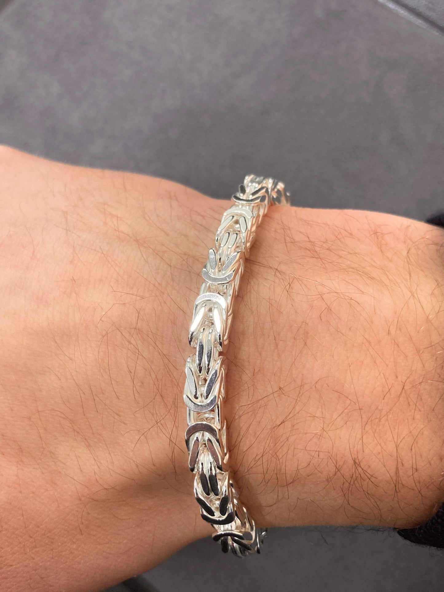 Kejsarlänk Armband 6mm - 925 Silver - Kejsar