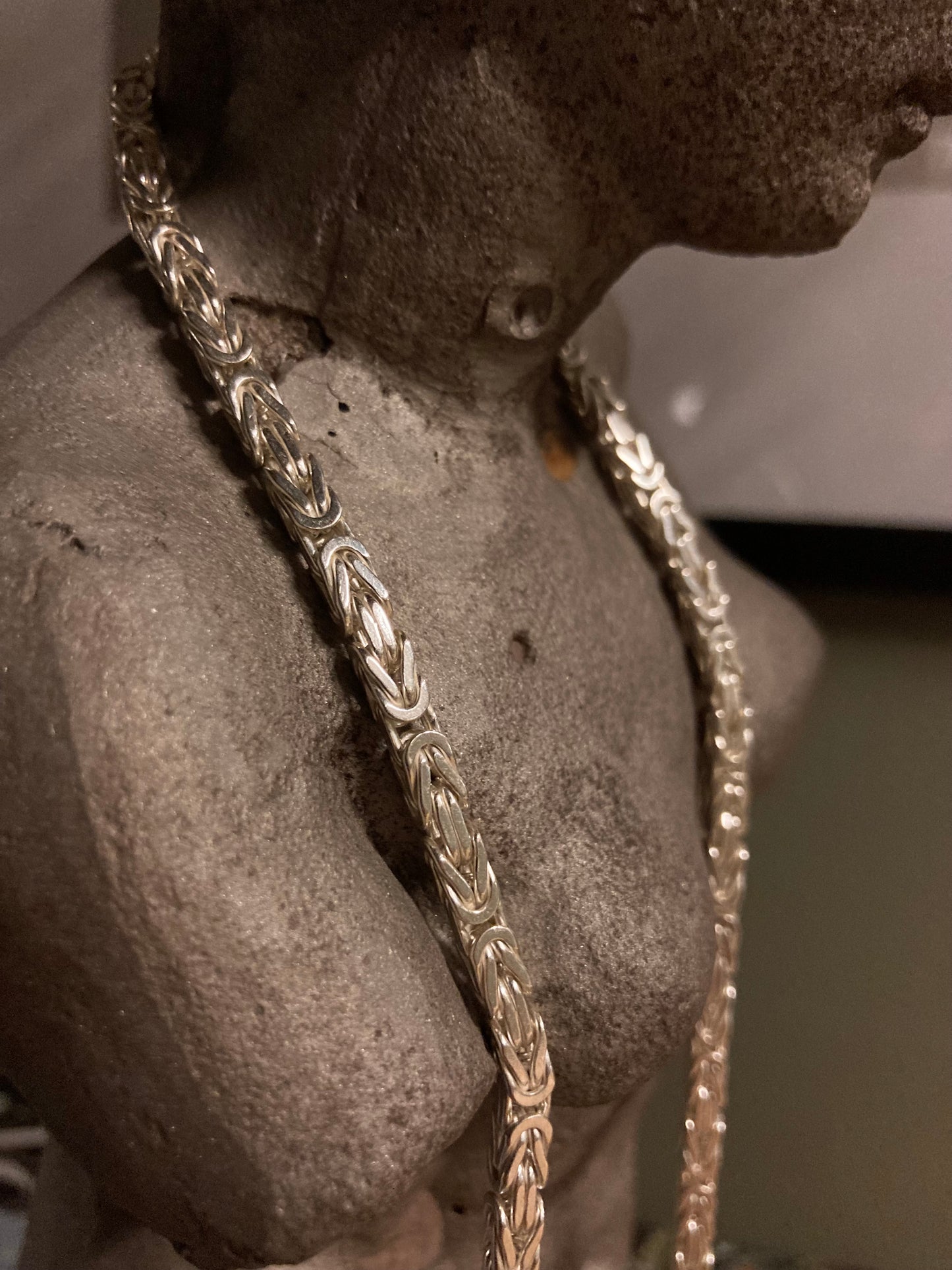 Kejsarlänk Halsband 6mm - 925 Silver - Kejsar