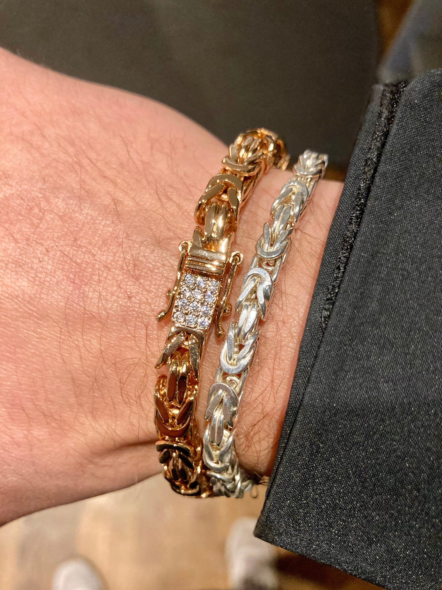 Kejsarlänk Armband 4.5mm - 925 Silver - Kejsar