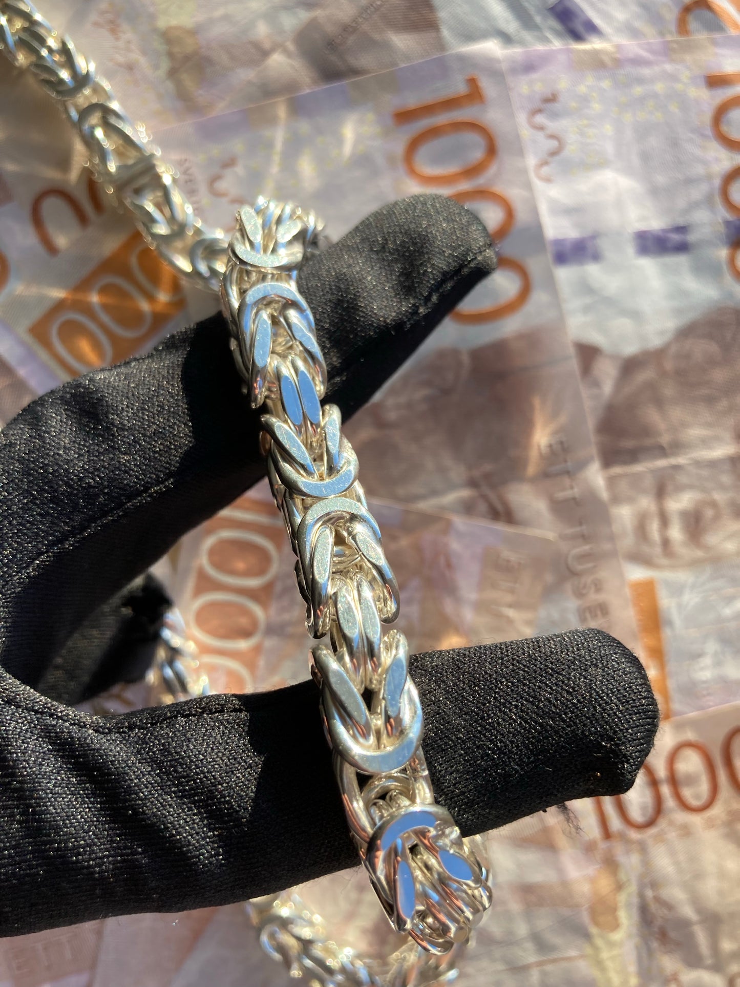 Kejsarlänk Armband 8mm - 925 Silver - Kejsar
