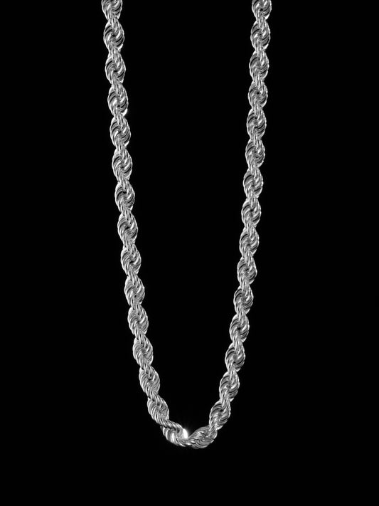 Rope Chain Necklace 6mm - 925 Silver