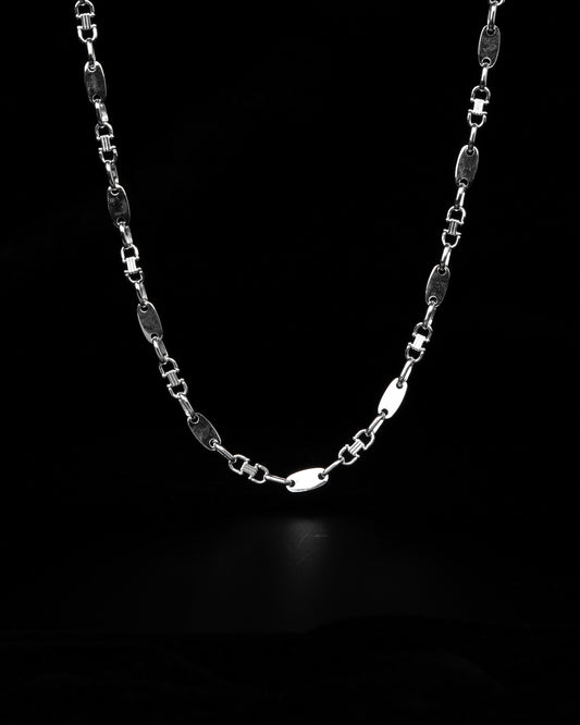 Plattenkette Halsband 4mm - 925 Silver