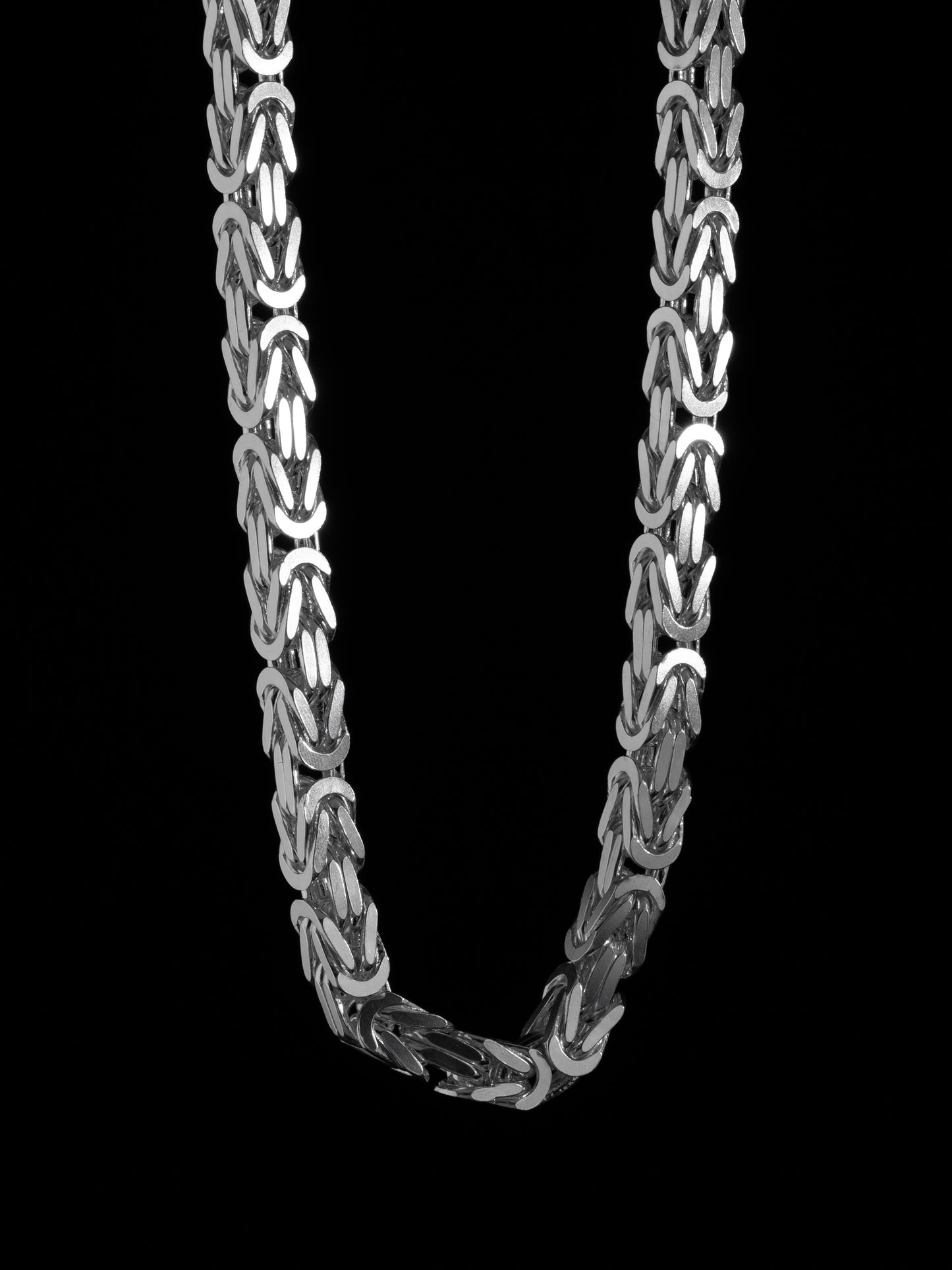 Kejsarlänk Halsband 8mm - 925 Silver - Kejsar