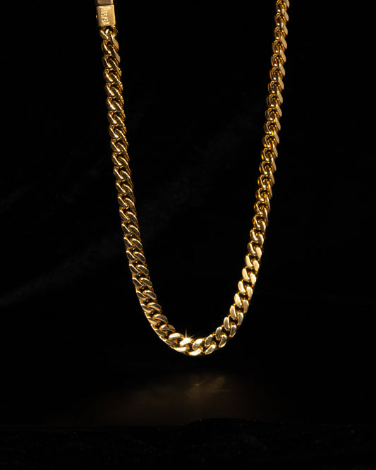 ‍Cuban Link Halsband 6mm HERR (100% off) - Kejsar
