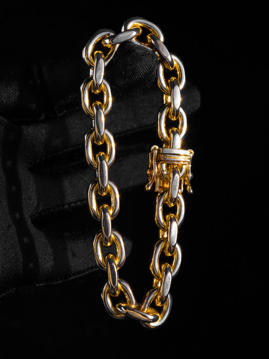 Anchor Bracelet 10mm - 18K Gold Plated