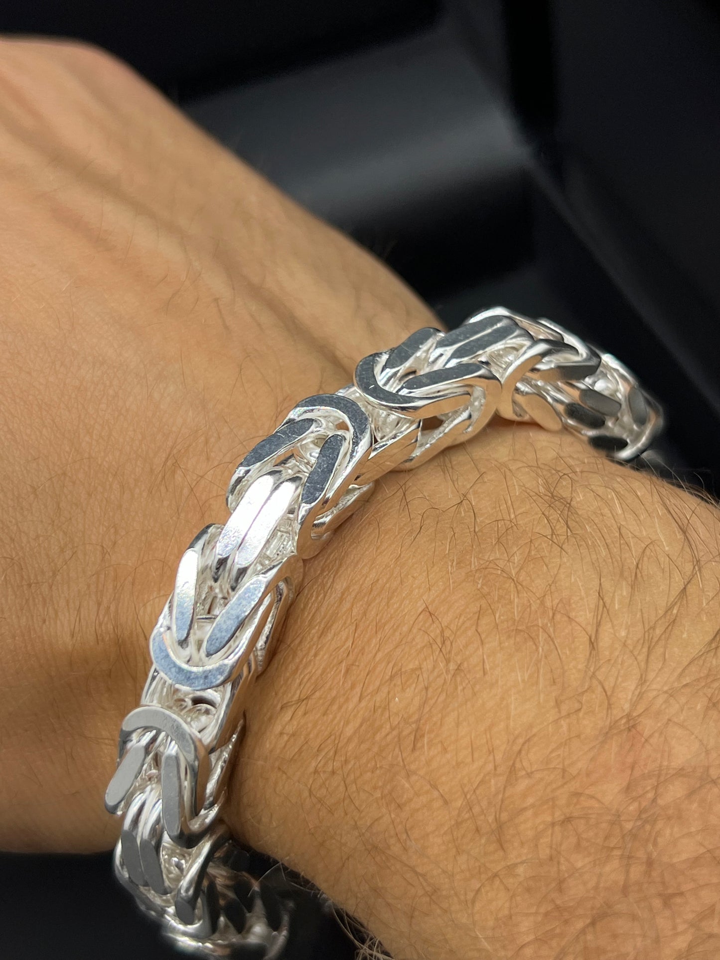 Byzantine Bracelet 10mm - 925 Silver