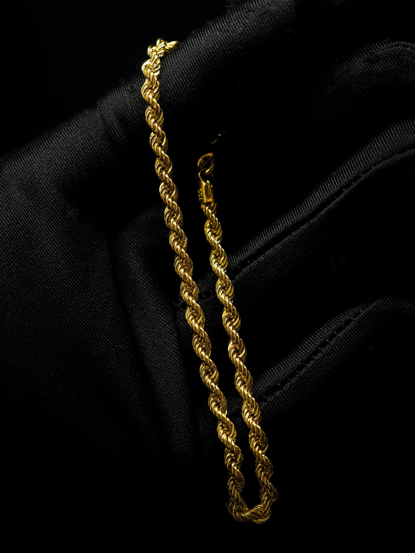 Rope Chain Bracelet 3.5mm - 18K Gold