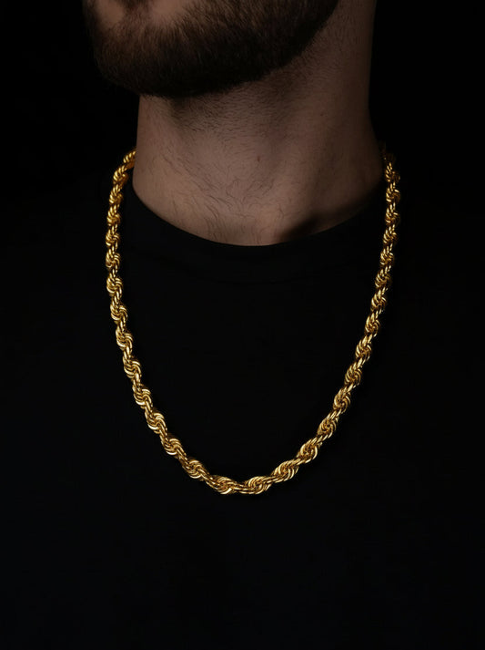 Diamond Cut Cordell Necklace 10mm - 925 silver