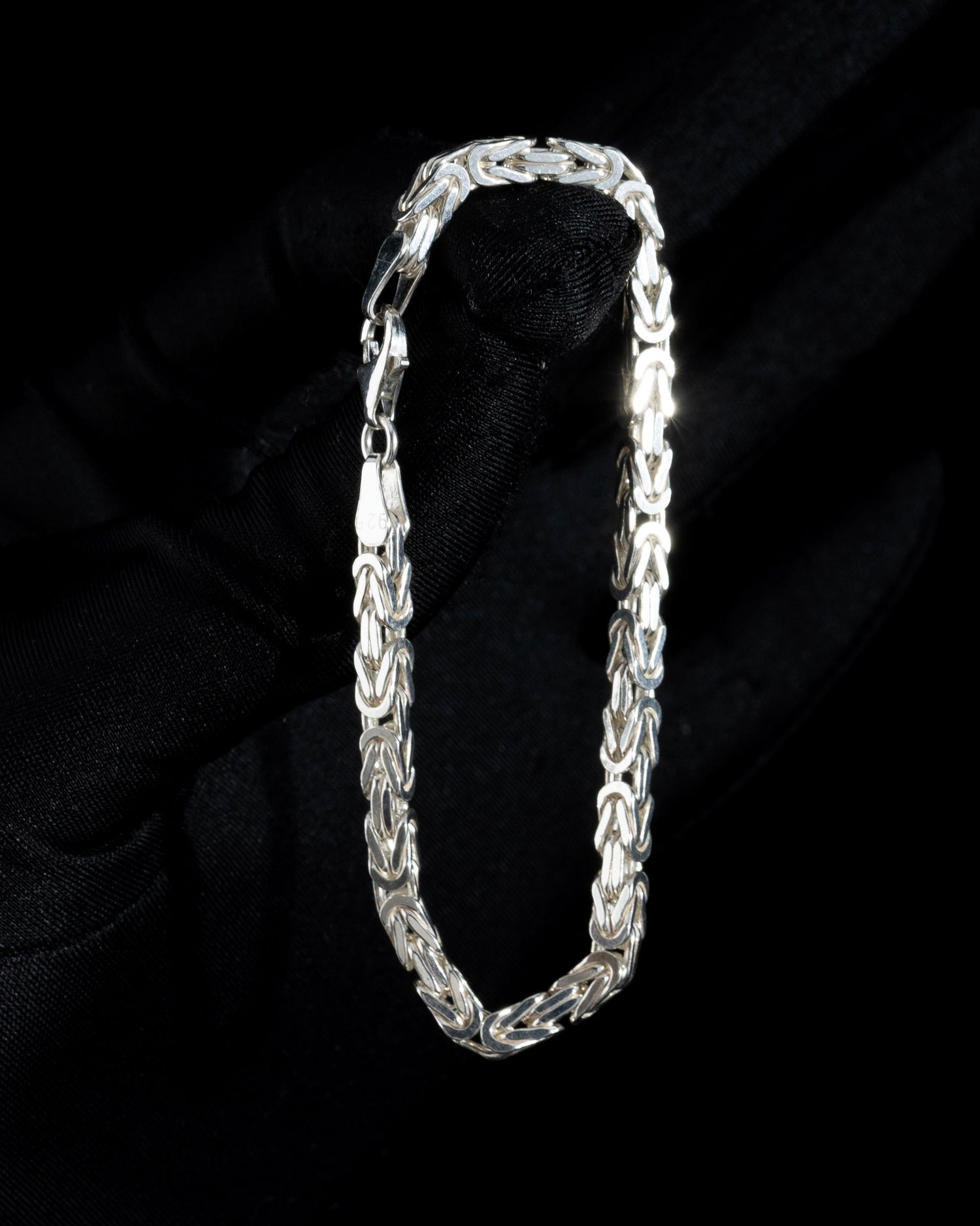 Kejsarlänk Armband 4.5mm - 925 Silver - Kejsar