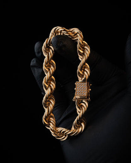 Cordell Armband 10mm Massiv - 18K Guld - Kejsar