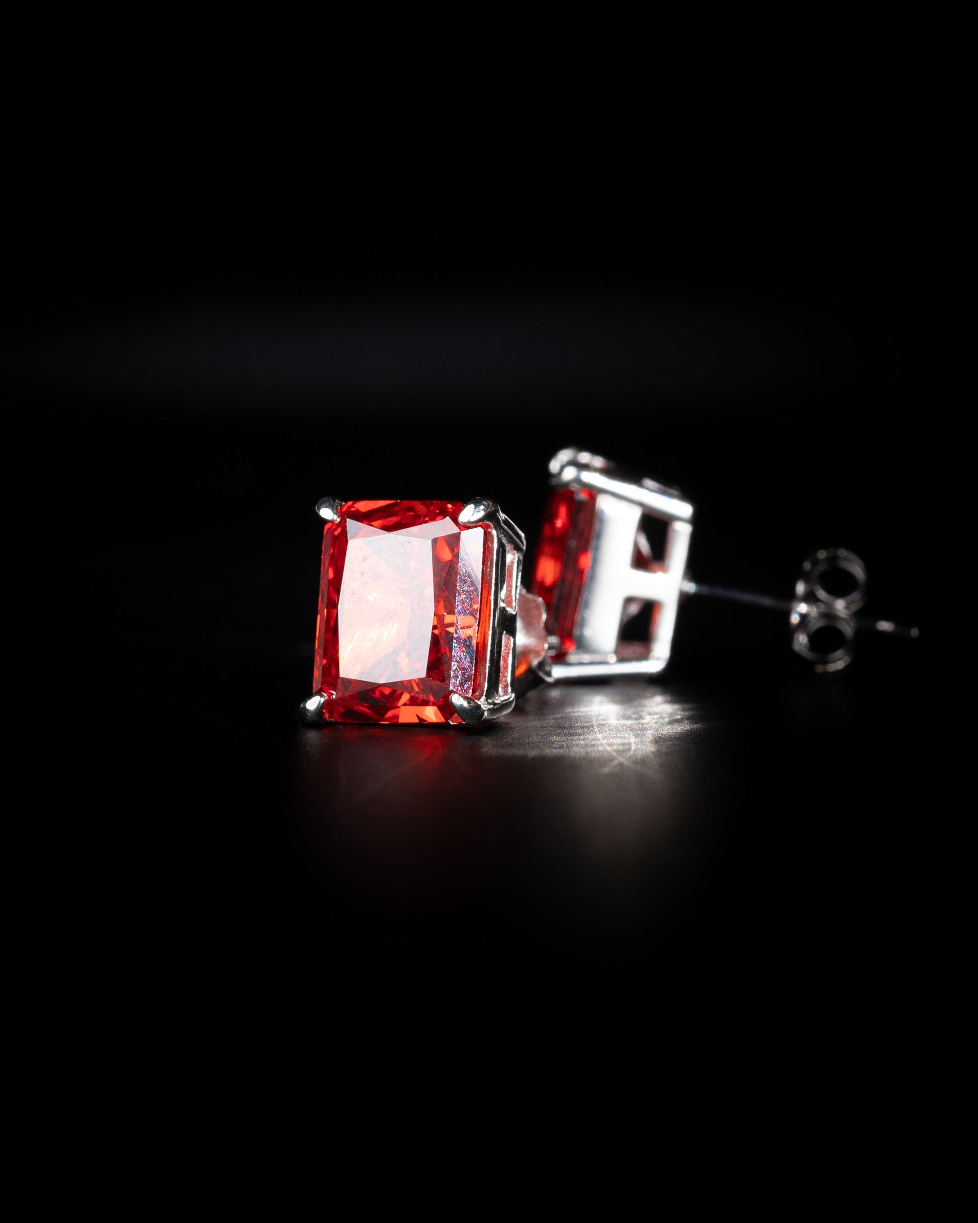Ruby Glow Earrings - Kejsar
