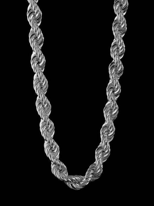 Rope Chain Necklace 10mm - 925 Silver