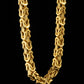 Kejsarlänk Halsband 10mm - 18K Guldpläterad - Kejsar