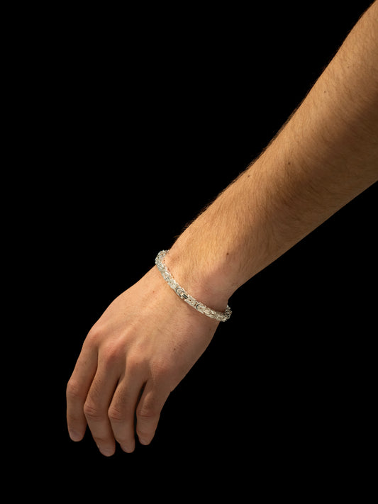 Byzantine Bracelet 4.5mm - 925 Silver 