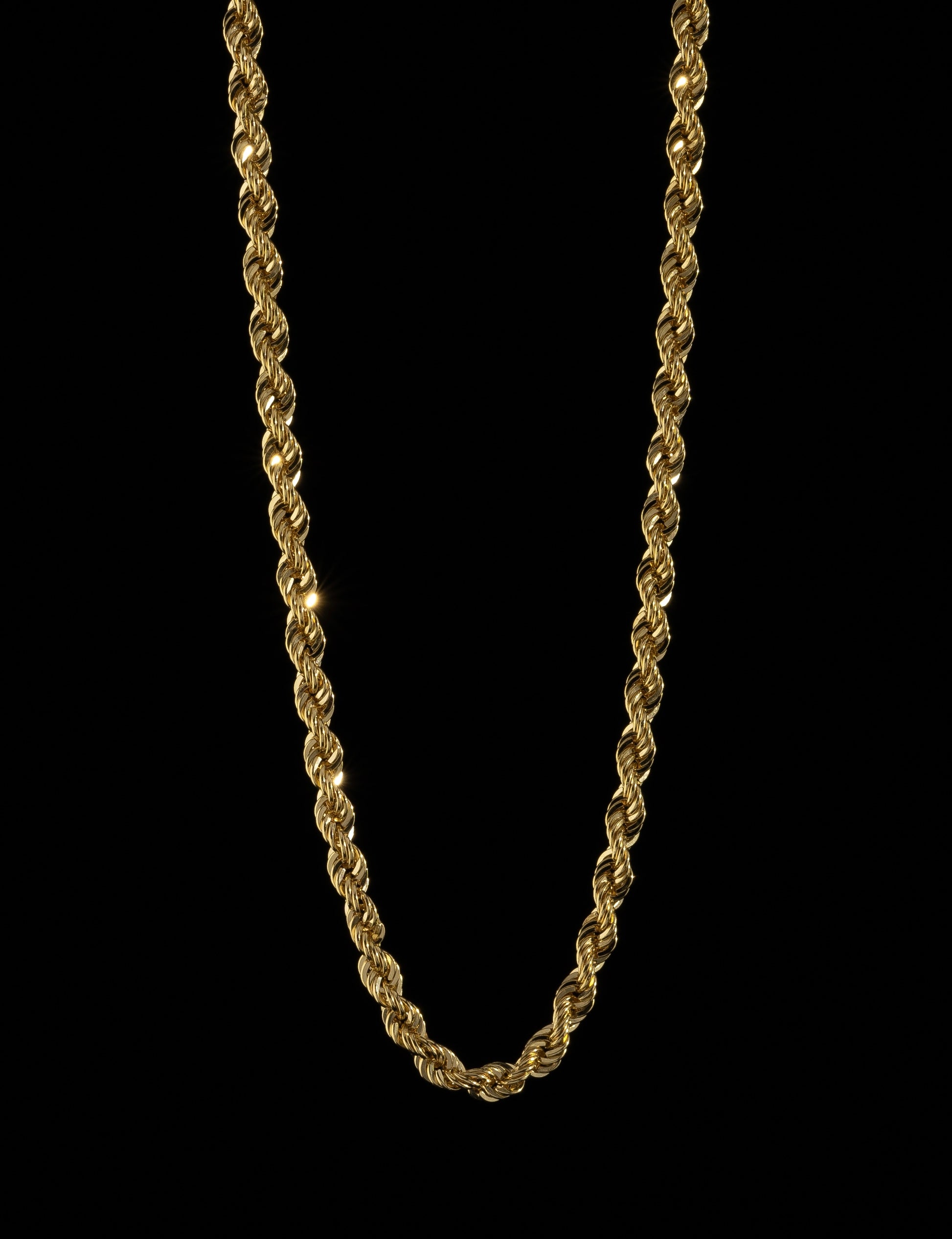 Rope Chain Necklace 5mm 18K Gold – Kejsar