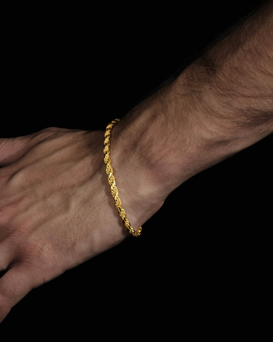 Diamond Cut Cordell Bracelet 4mm - 925 silver