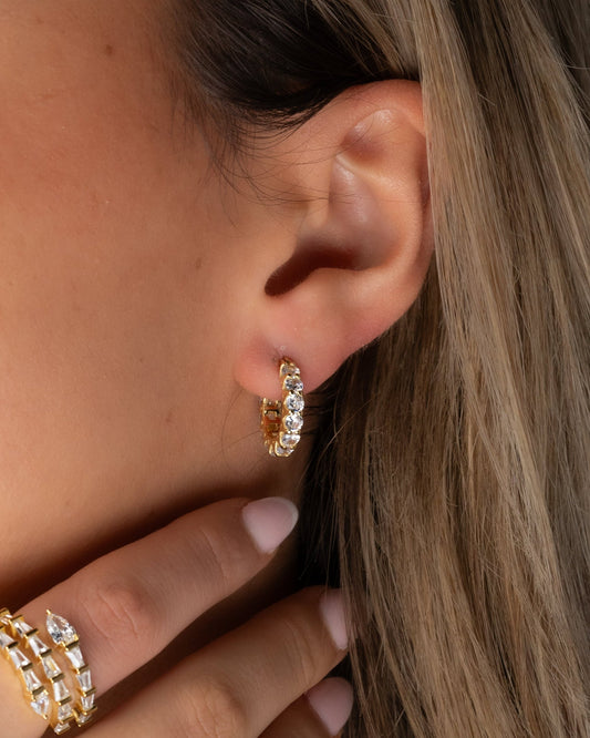 Diamond hoops small - Kejsar