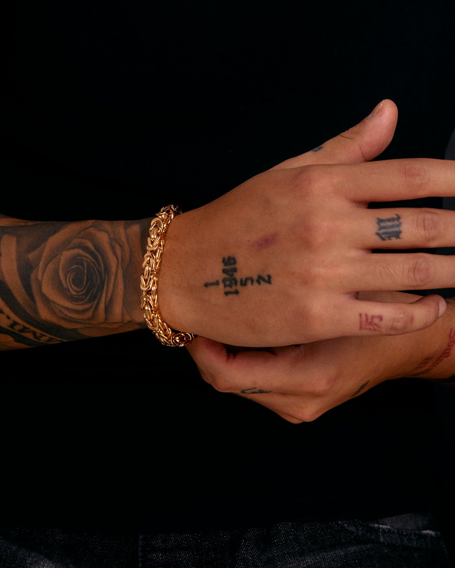 Byzantine Bracelet 6mm - 18K Gold Plated