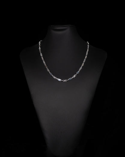 Plattenkette Halsband 4mm - 925 Silver