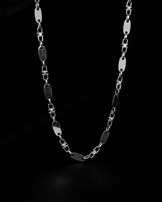 Plattenkette Halsband 8mm - 925 Silver