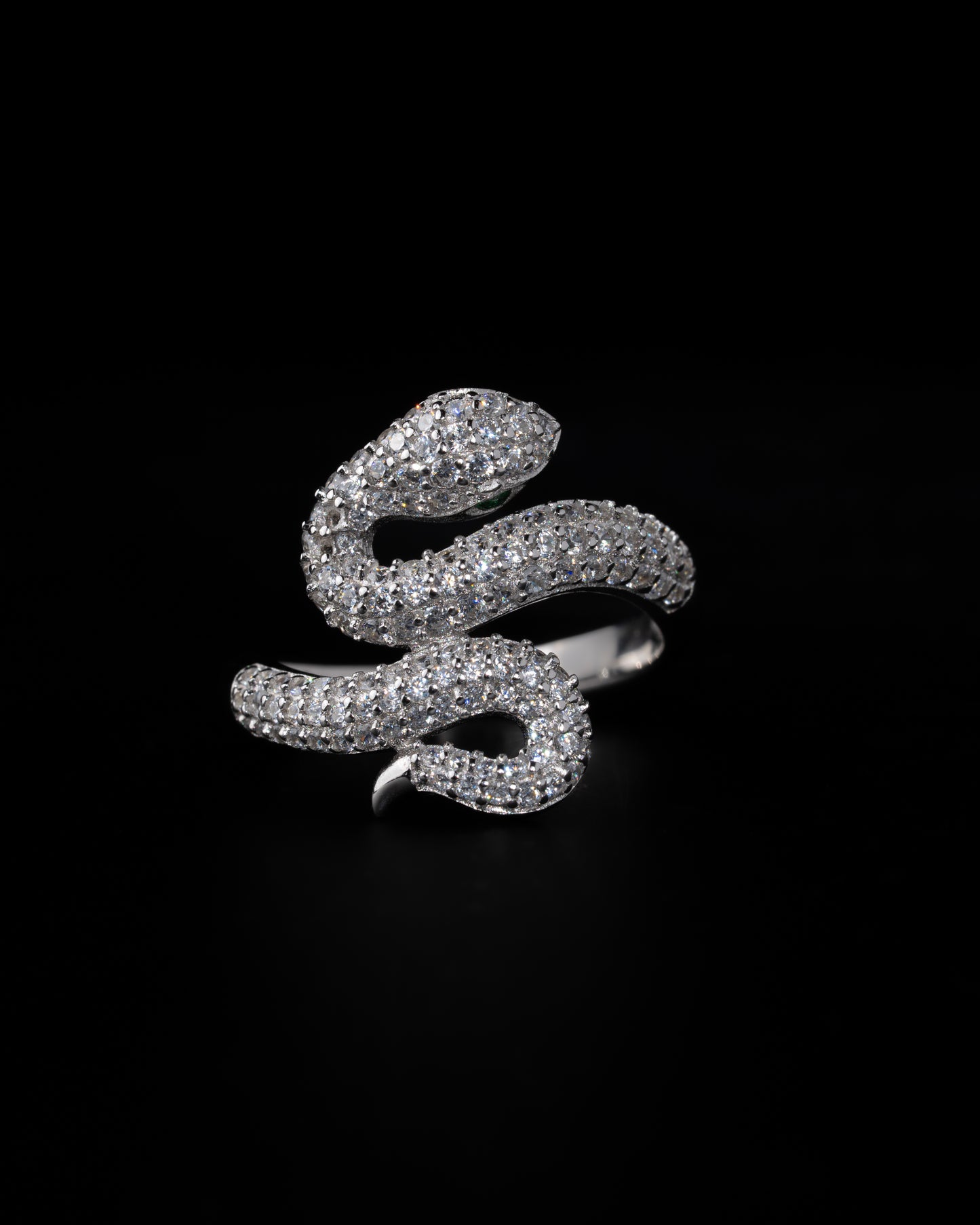 Iced Out Snake Ring - Kejsar