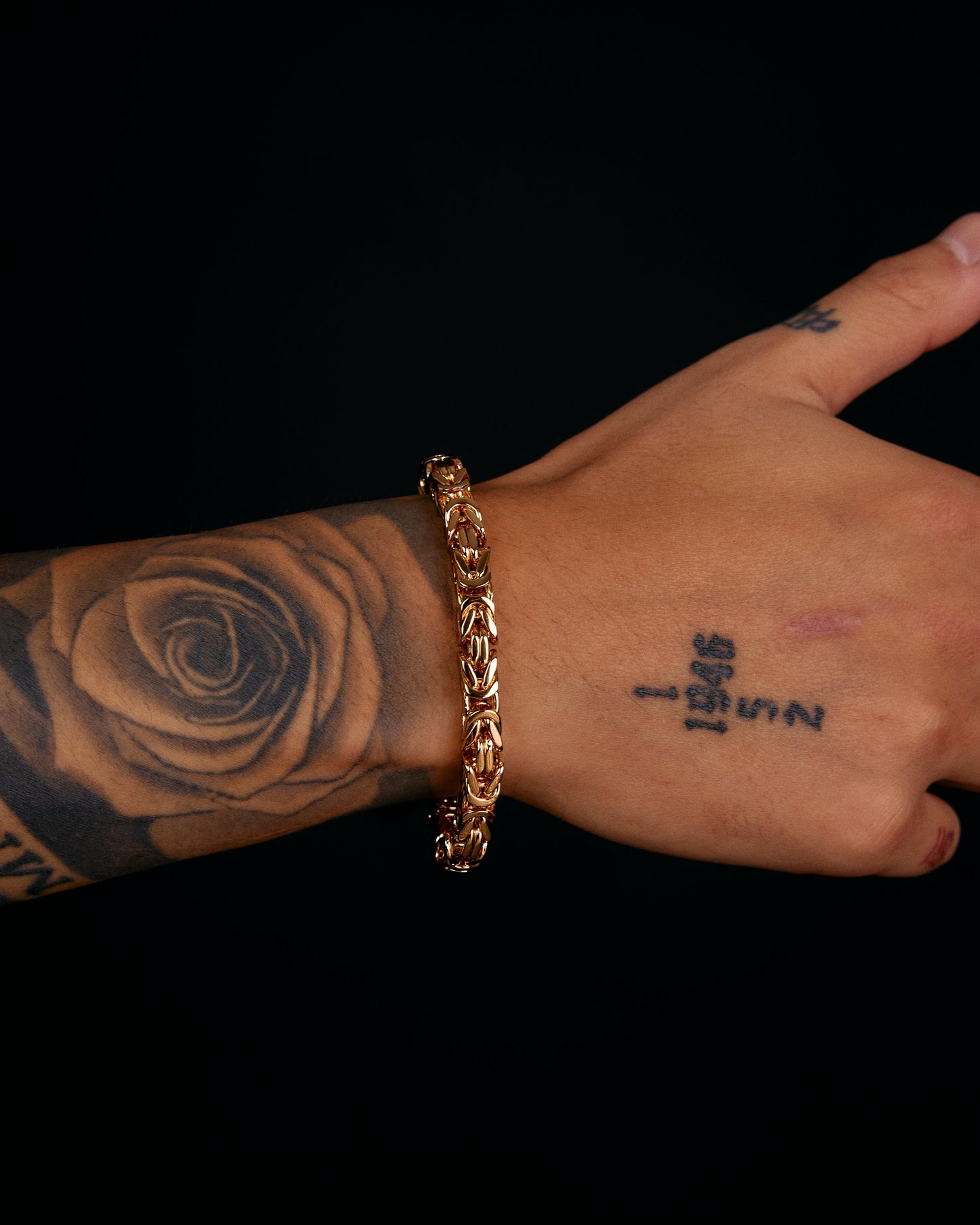 Byzantine Bracelet 6mm - 18K Gold Plated