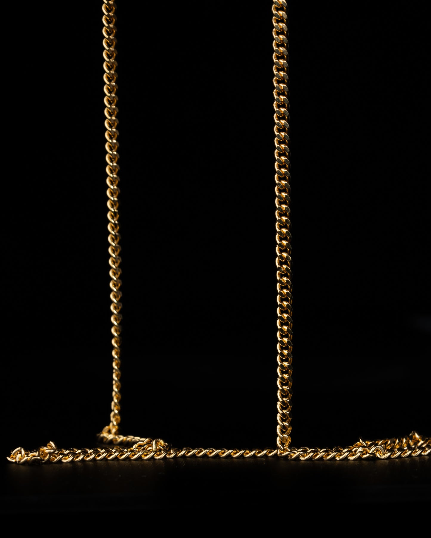 Pansarlänk Halsband 3mm - 18K Guld - Kejsar