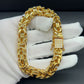 Byzantine Bracelet 10mm - 18K Gold Plated