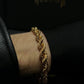 Rope Chain Bracelet 8mm - 18K Gold Plated