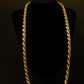 Rope Chain Necklace 7mm - 18K Gold