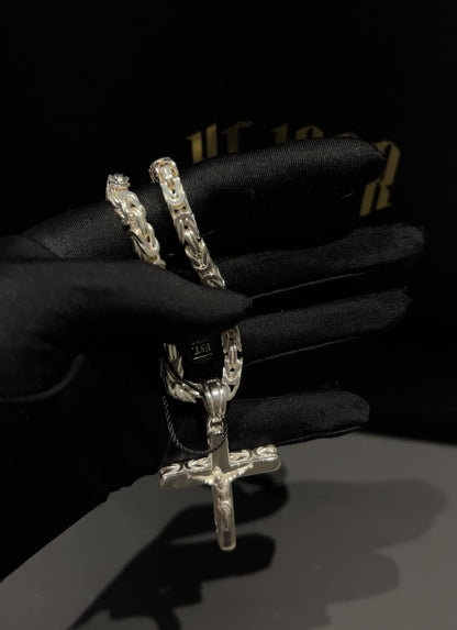 Byzantine Cross Pendant - 925 Silver