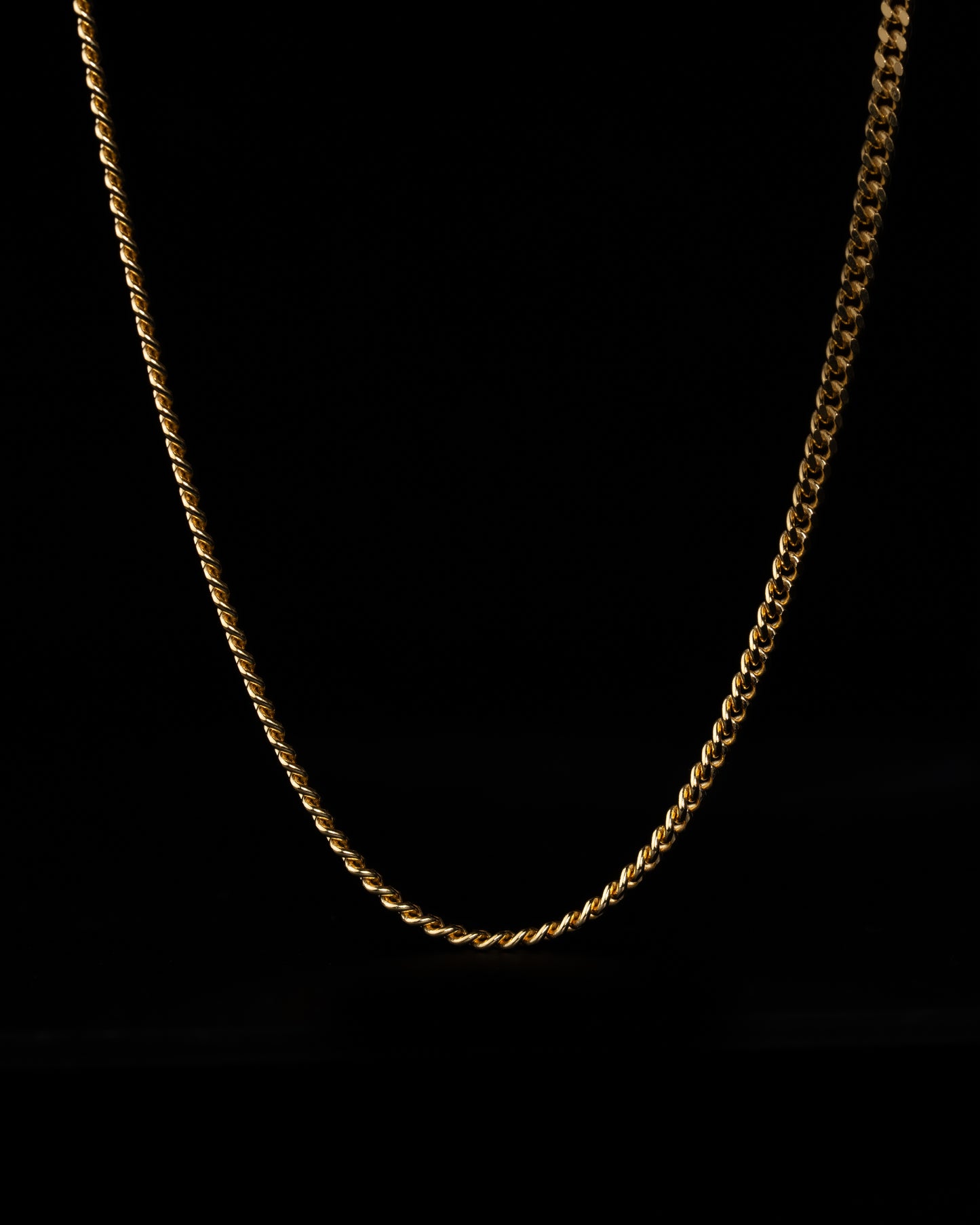 Pansarlänk Halsband 3mm - 18K Guld - Kejsar
